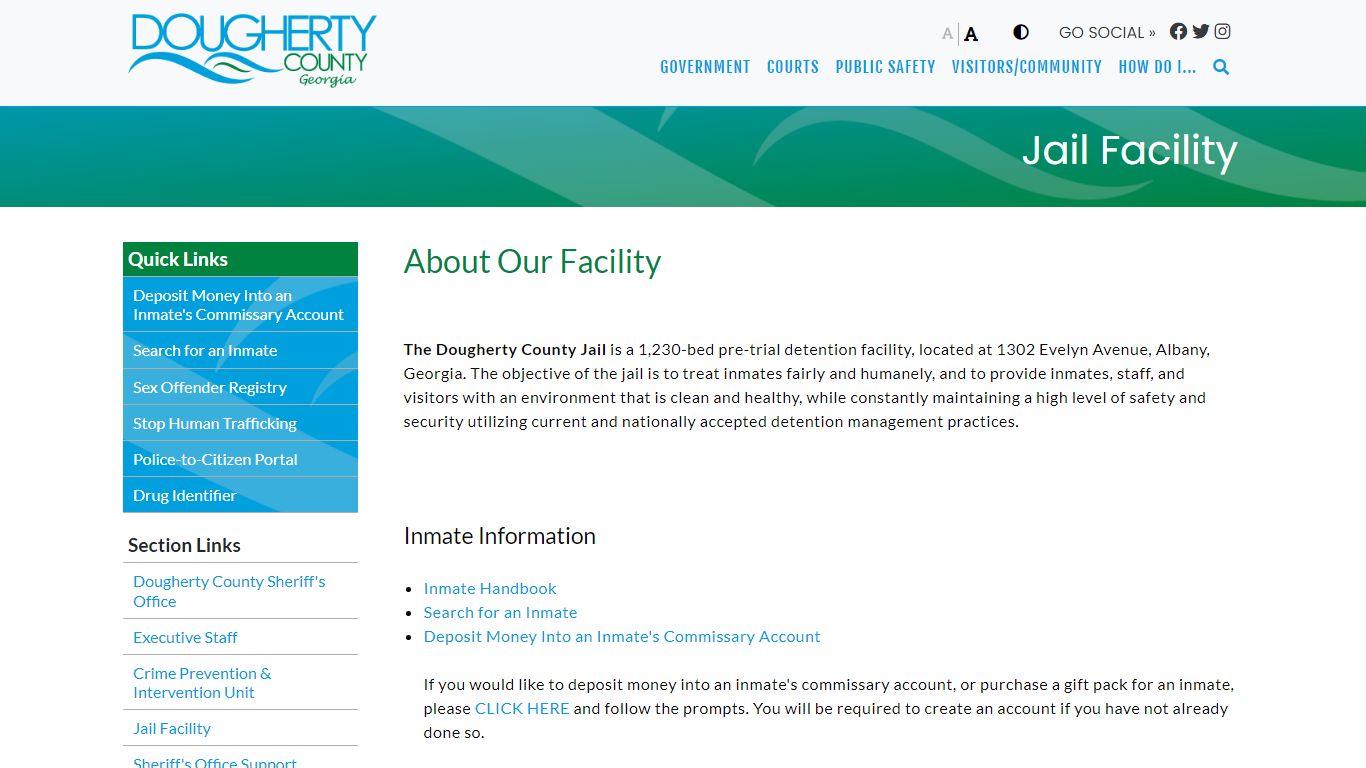 Jail Facility - Dougherty County